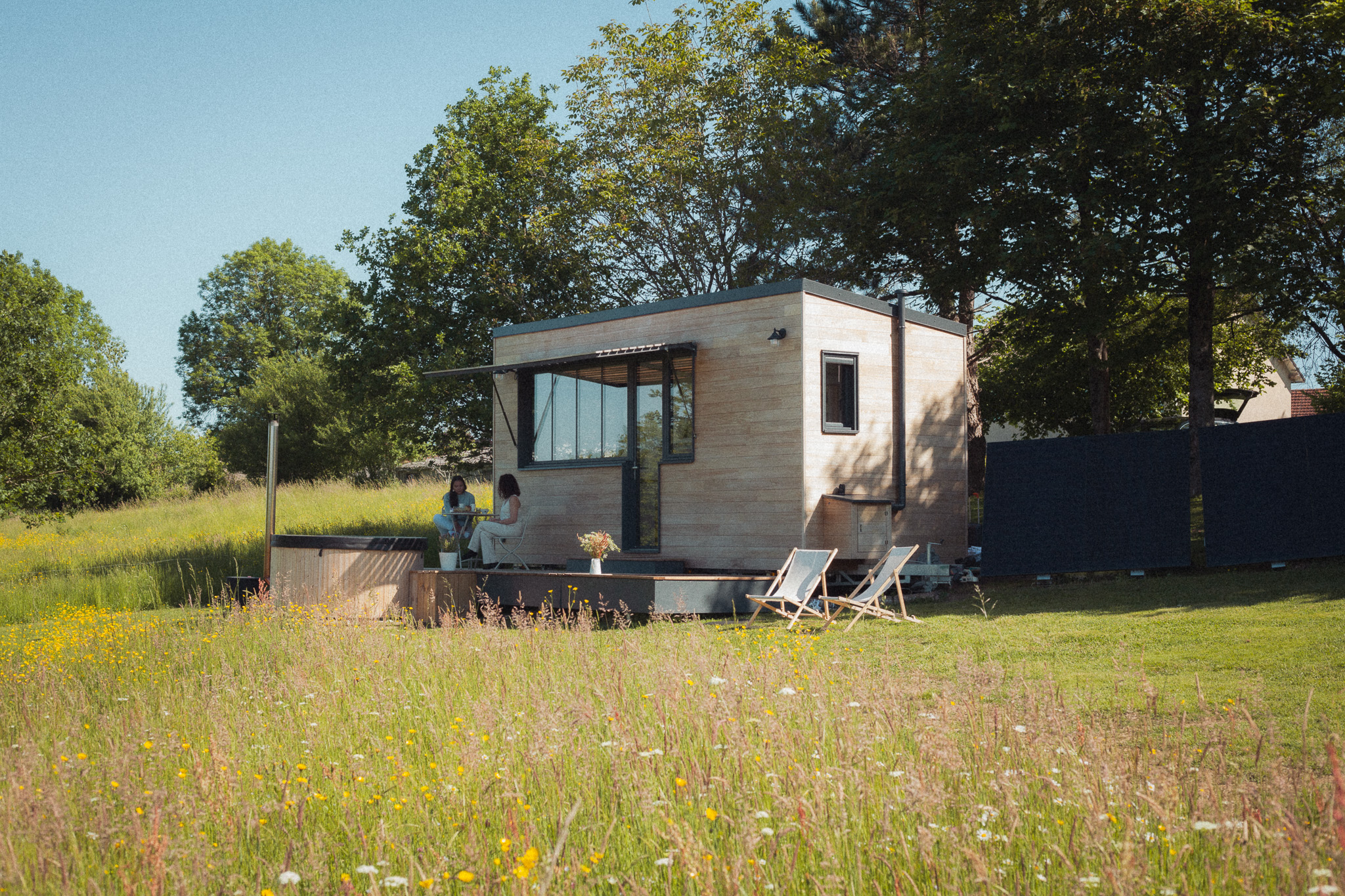 Photo 5/10 — Tiny House « Pépiite Périgord Vert - Tiny House avec Spa & Bain Nordique en Dordogne » à Saint-Mesmin Dordogne
